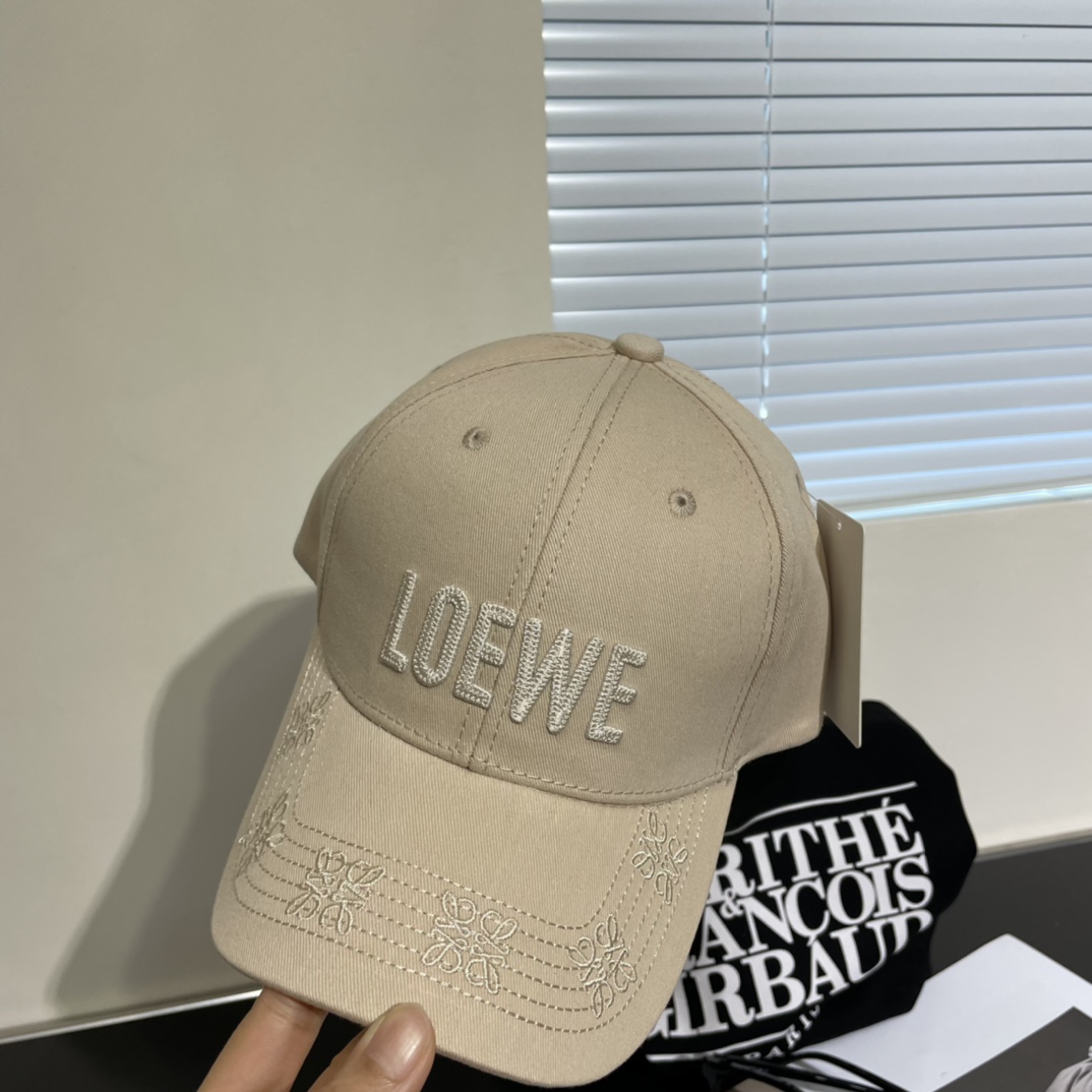 罗意威Loewe新款棒球帽简约刺绣经典logo质感超级赞精致大牌范女神必备神器情侣款