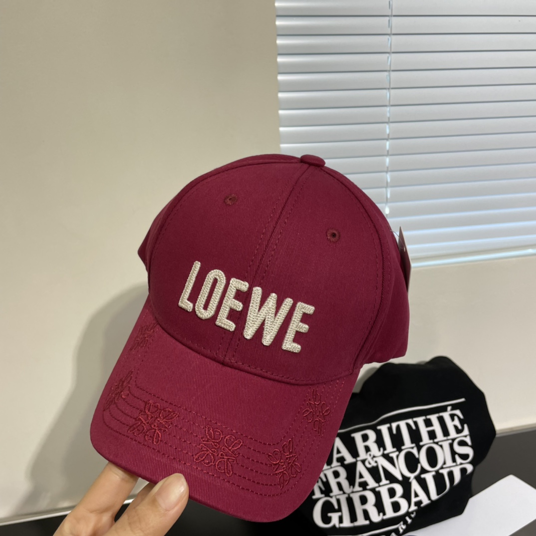 罗意威Loewe新款棒球帽简约刺绣经典logo质感超级赞精致大牌范女神必备神器情侣款