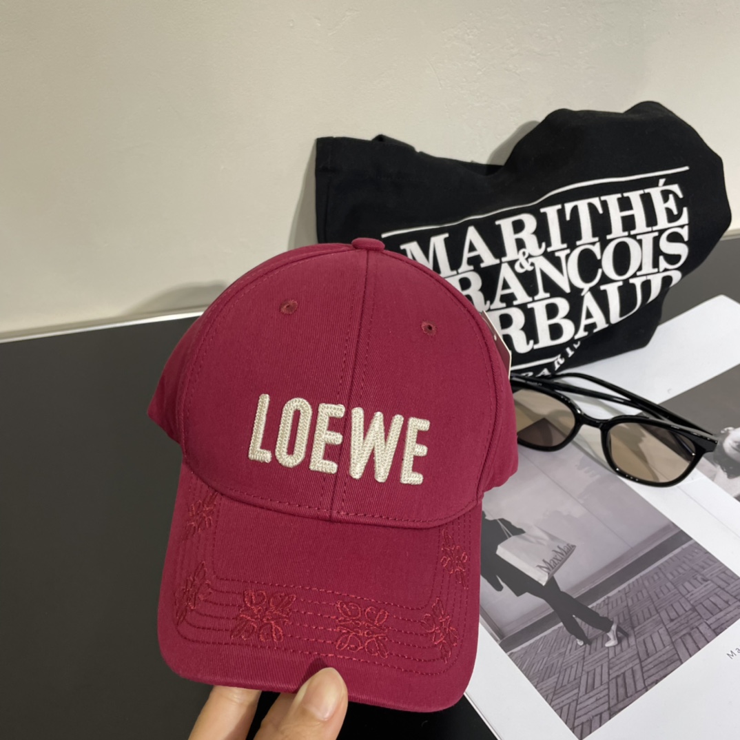 罗意威Loewe新款棒球帽简约刺绣经典logo质感超级赞精致大牌范女神必备神器情侣款