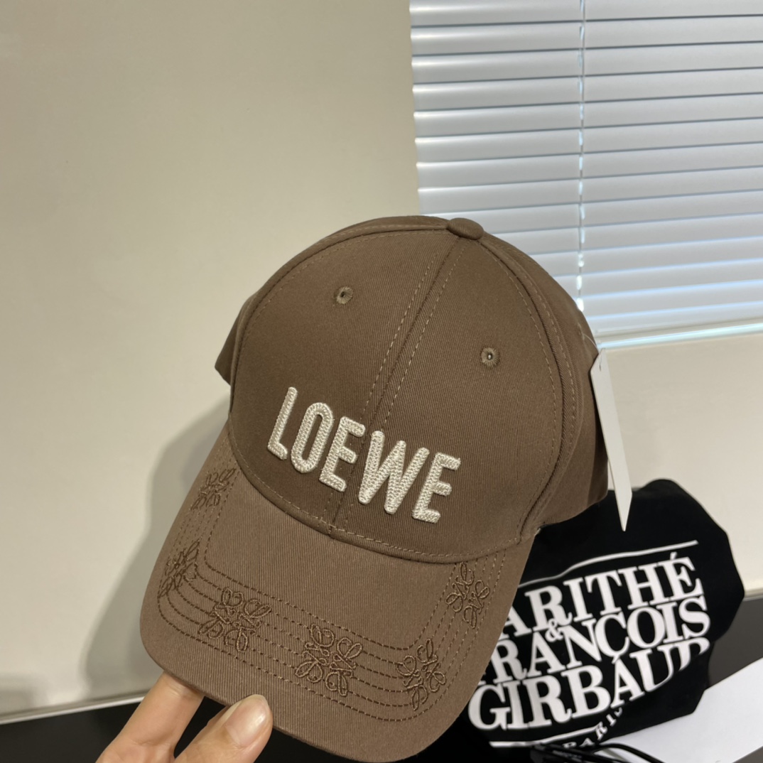 罗意威Loewe新款棒球帽简约刺绣经典logo质感超级赞精致大牌范女神必备神器情侣款