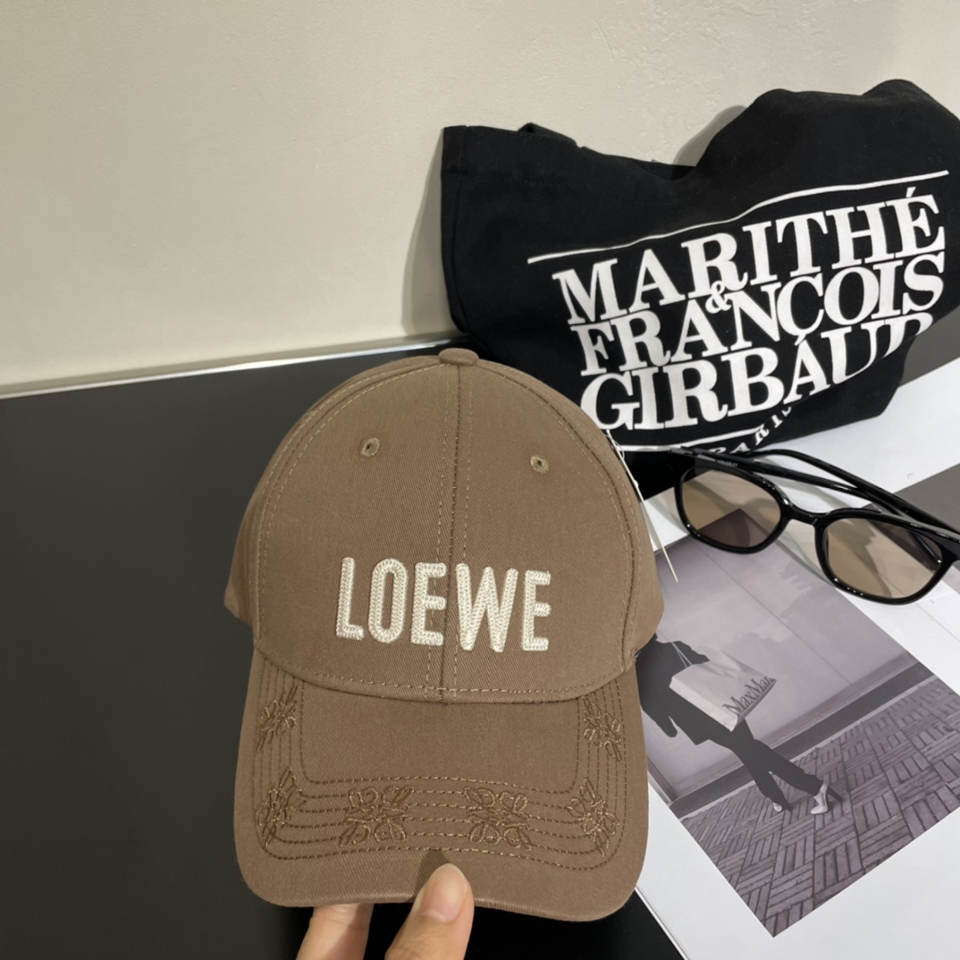 罗意威Loewe新款棒球帽简约刺绣经典logo质感超级赞精致大牌范女神必备神器情侣款