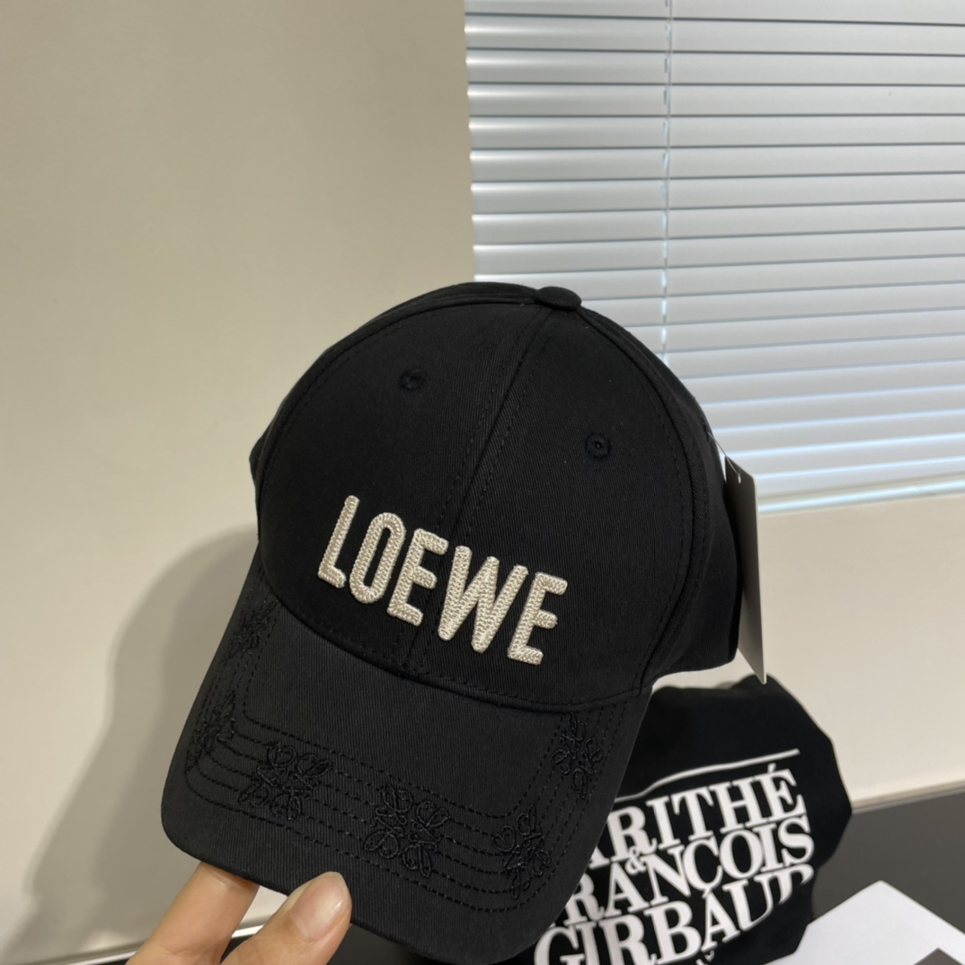 罗意威Loewe新款棒球帽简约刺绣经典logo质感超级赞精致大牌范女神必备神器情侣款