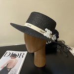 Luxury Cheap Replica
 Celine Hats Bucket Hat Straw Hat Straw Woven Beach