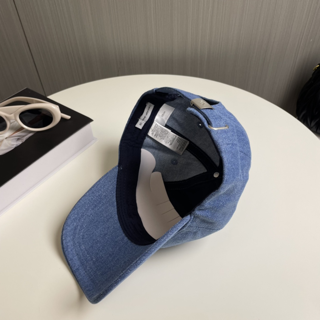 High-Quality ck-Washed Cowboy Baseball Cap with Stereo Embroidery - 图片 3