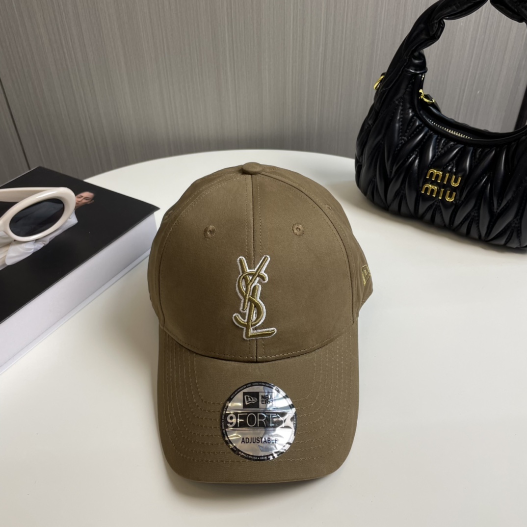 Yves Saint Laurent Sombreros Gorras Bordado Universal para hombres y mujeres Casual