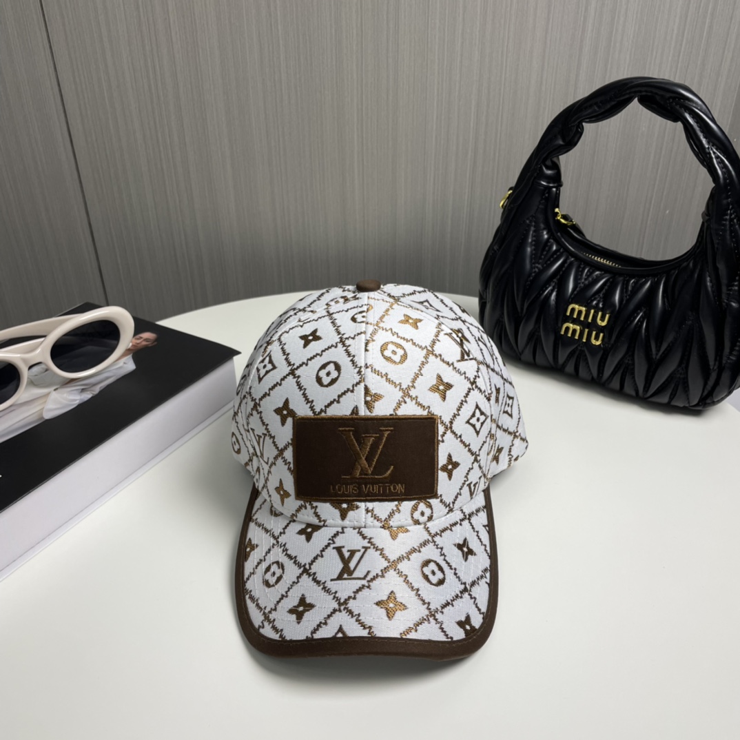 Gorra de béisbol original de LV (Louis Vuitton) 2024, calidad excelente con molde 1:1 de boutique, circunferencia de ca…