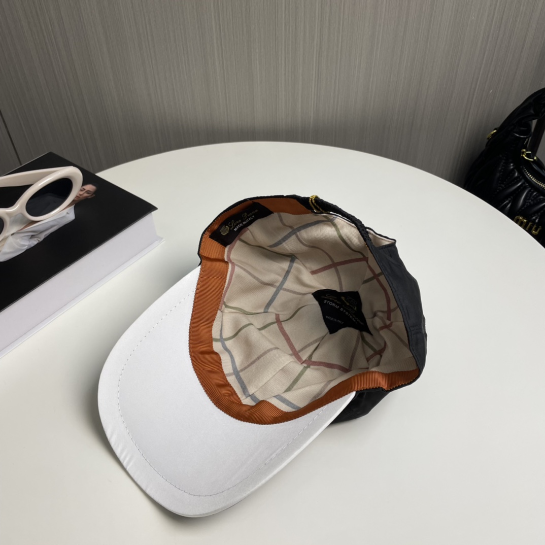  Loro Piana(诺悠翩雅) 专柜羊毛材质  新款高版本棒球帽，大牌同步，超好搭配，出货！