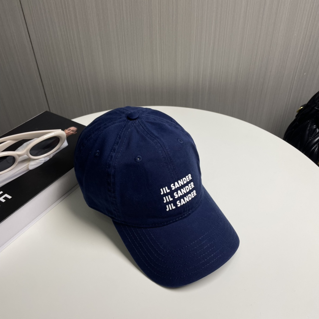Minimalist Pure Cotton Baseball Cap by Jil Sander with Colored Eye Detail - 图片 7