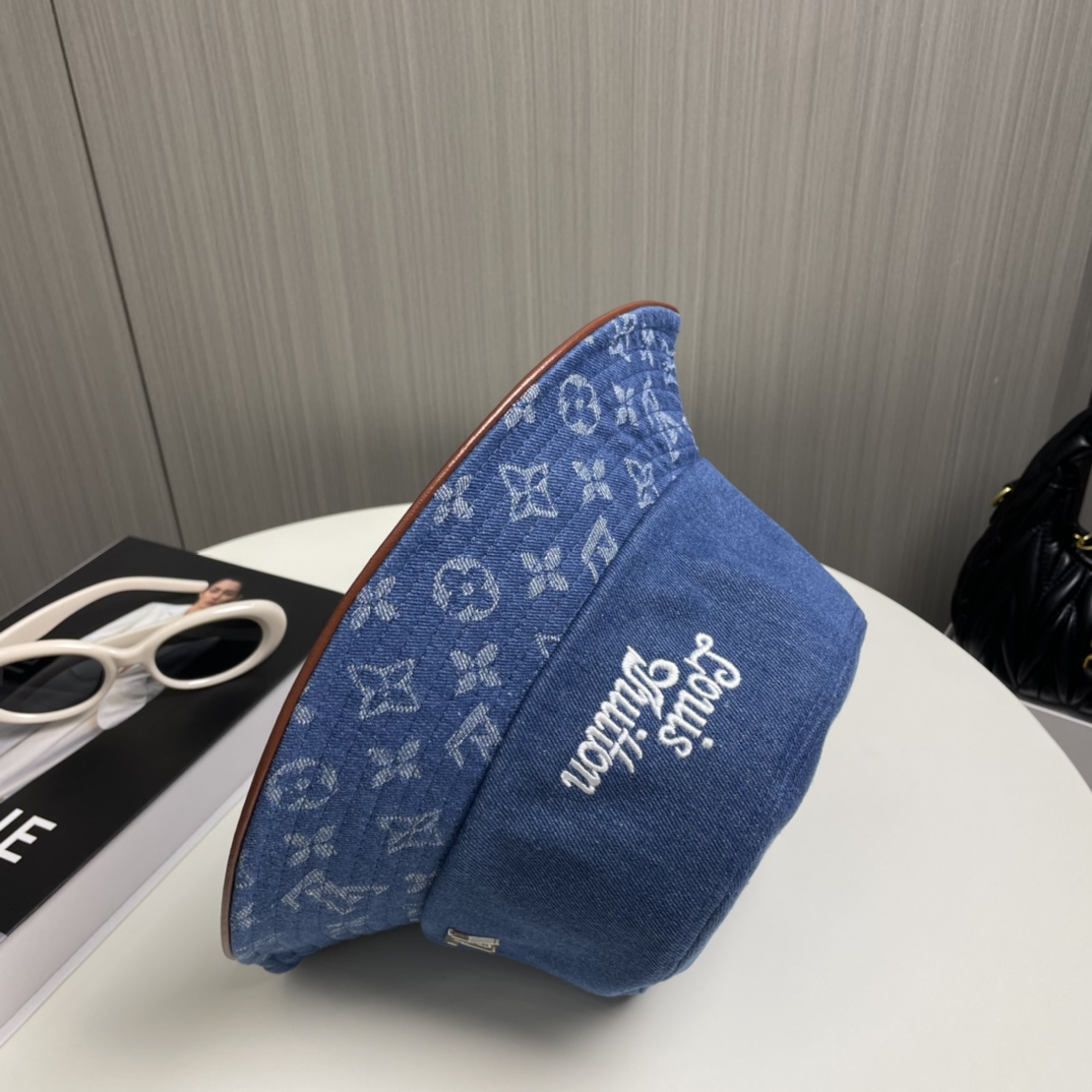 
🧢LV路易威登🧢 官网高版出货，刺绣字母渔夫帽，非常经典的经典，流行的复古美，四季可用，出门必备，非常