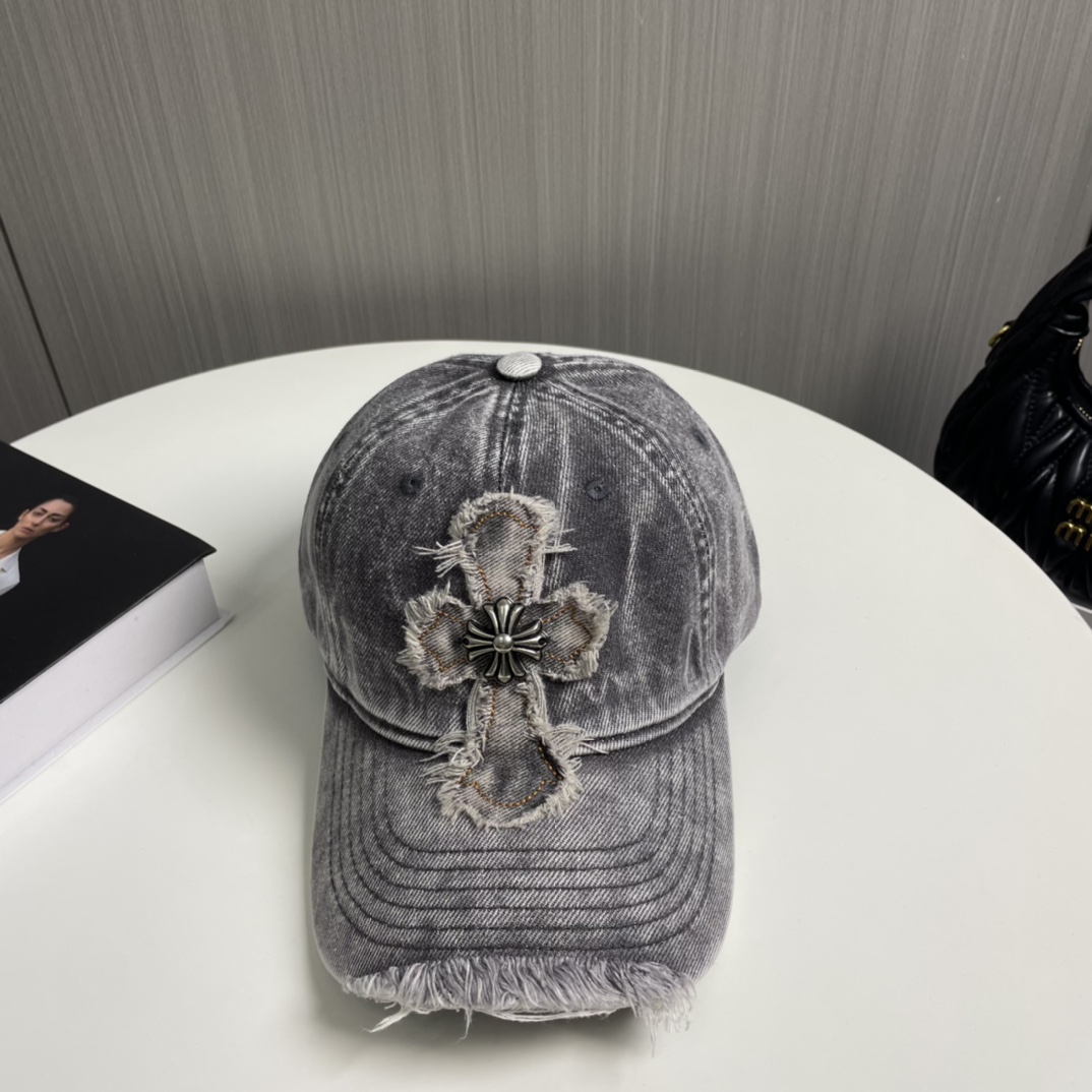 Chrome Hearts Hats Baseball Cap Unisex Denim Casual