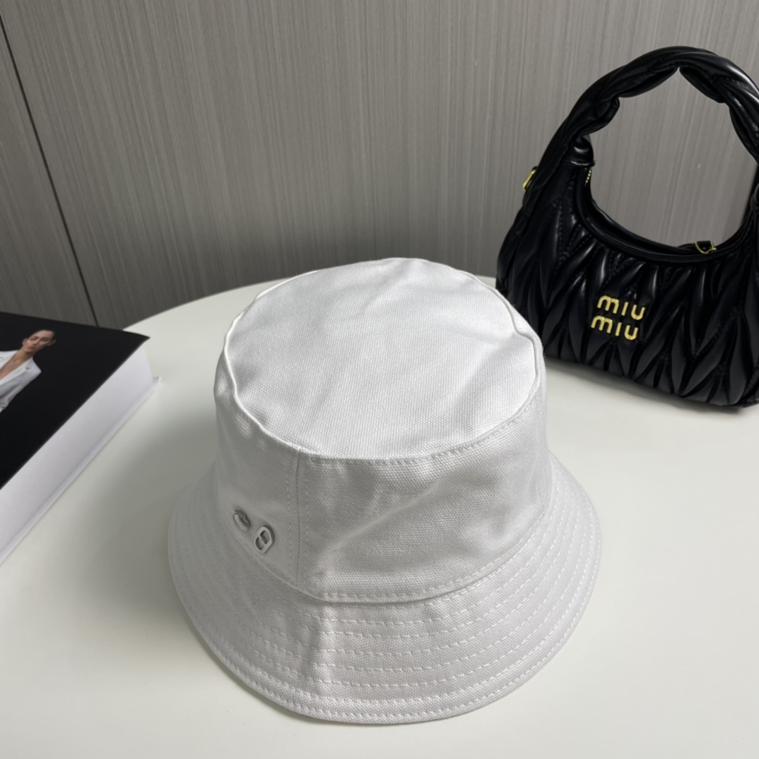 Hermes Hats Bucket Hat Polishing Women Canvas Cotton