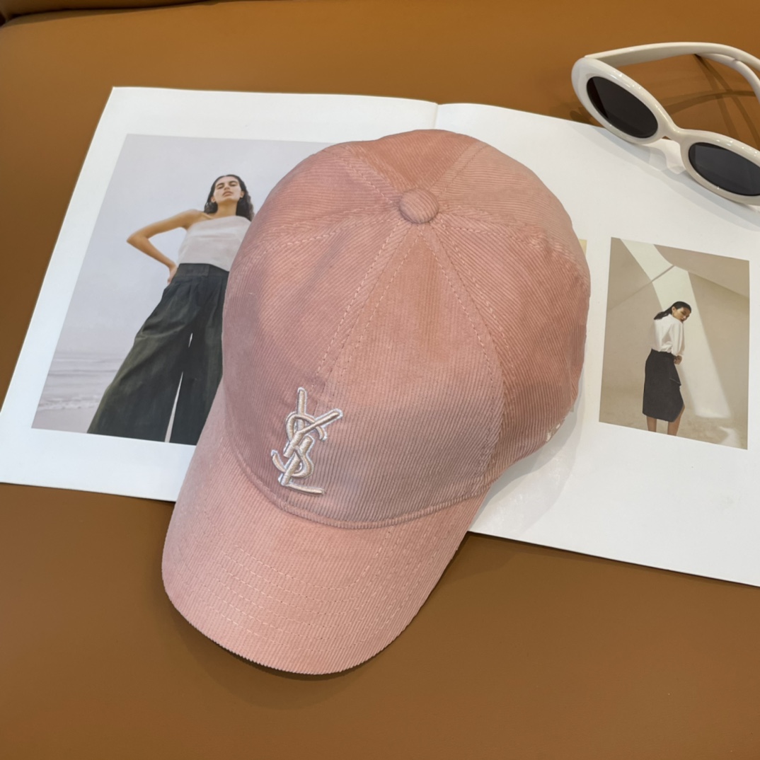 YSL St. Roland Letter Embroidered Baseball Cap: Simple Leisure Cowboy Style. - 图片 6