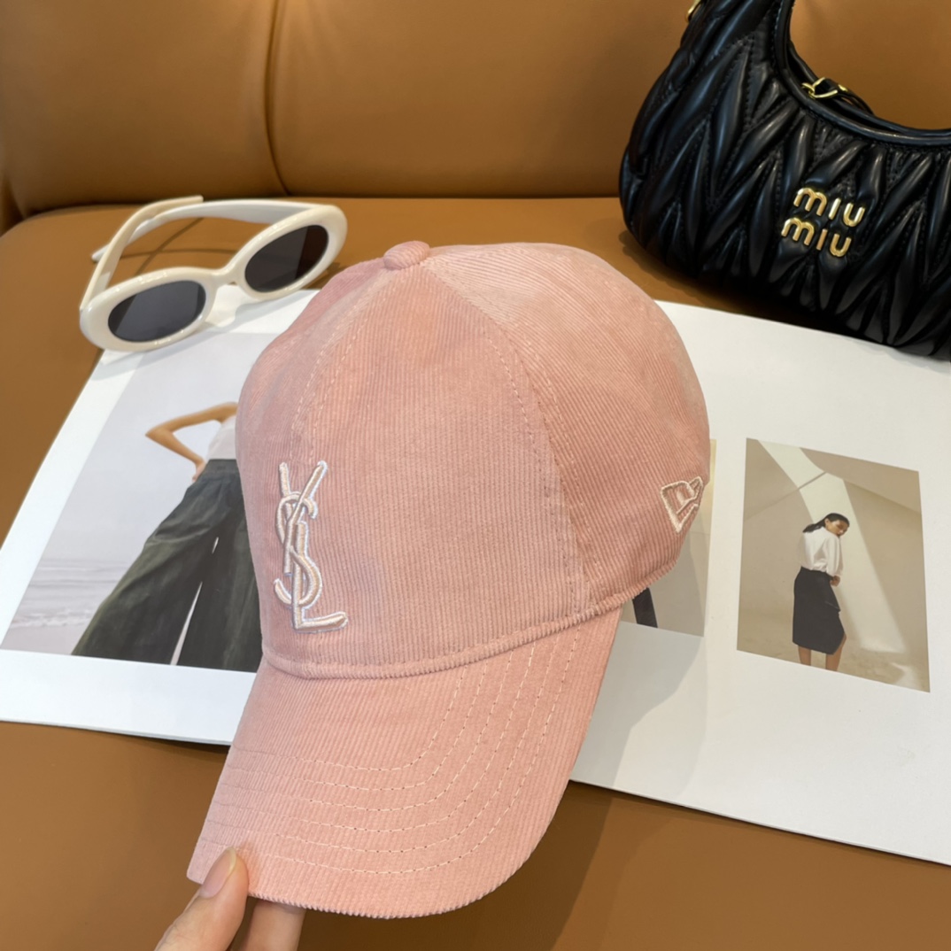 YSL St. Roland Letter Embroidered Baseball Cap: Simple Leisure Cowboy Style. - 图片 2