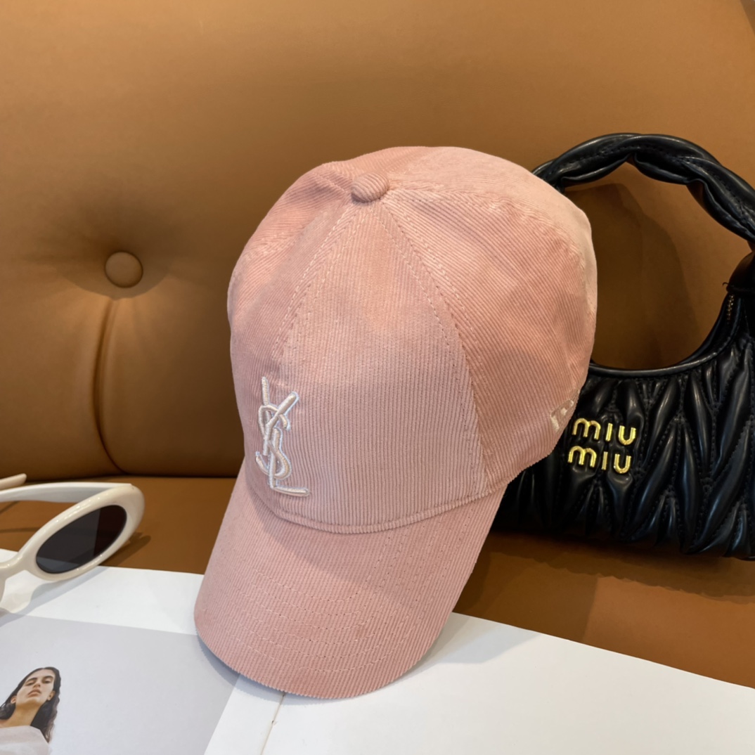 YSL St. Roland Letter Embroidered Baseball Cap: Simple Leisure Cowboy Style. - 图片 5