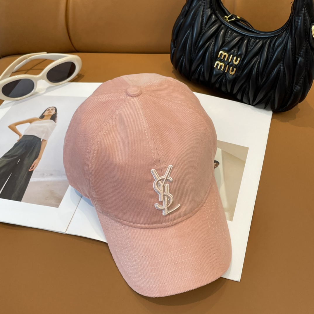 YSL St. Roland Letter Embroidered Baseball Cap: Simple Leisure Cowboy Style. - 图片 8