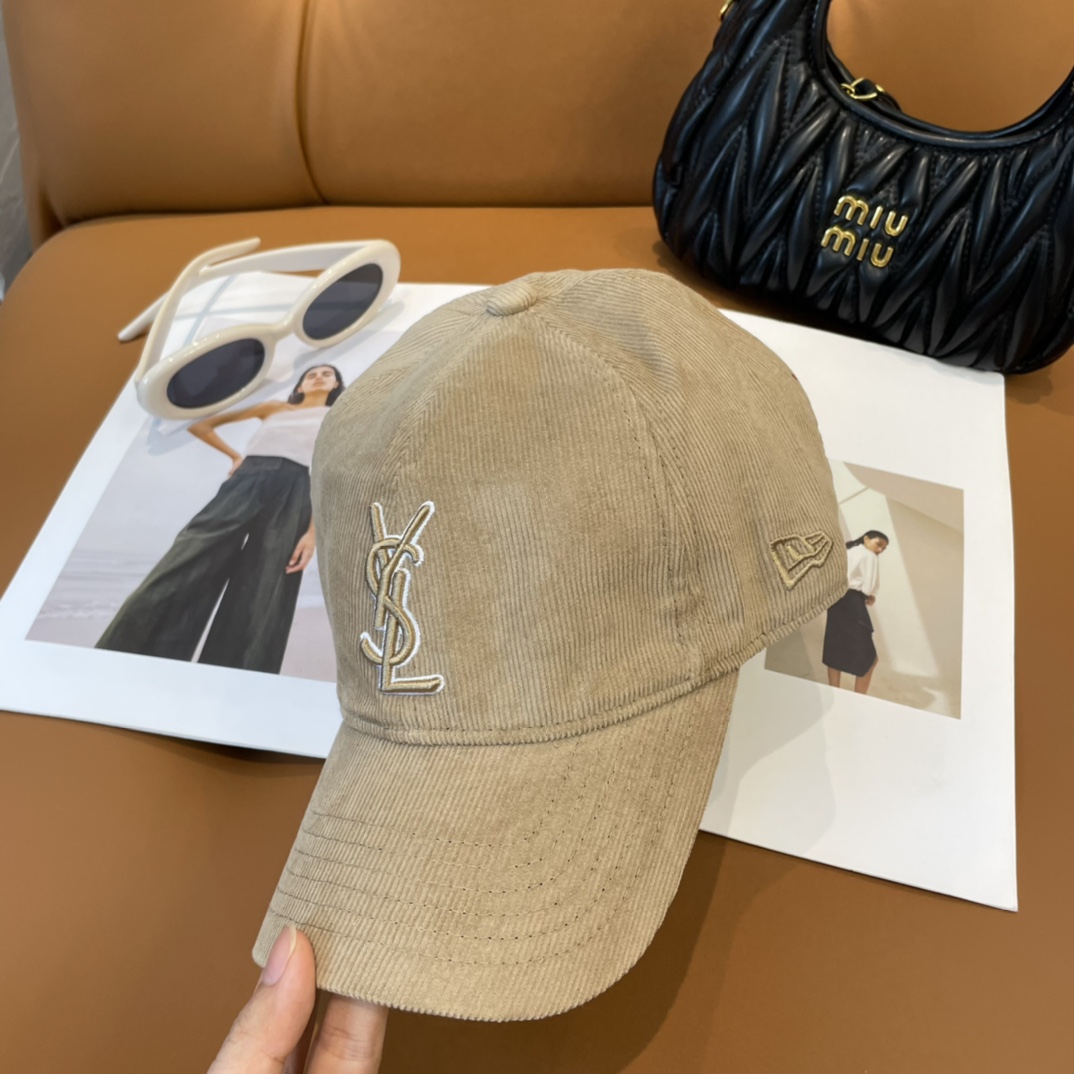 YSL St. Roland Baseball Cap: Simple Leisure Style with Fine Letter Embroidery - 图片 2