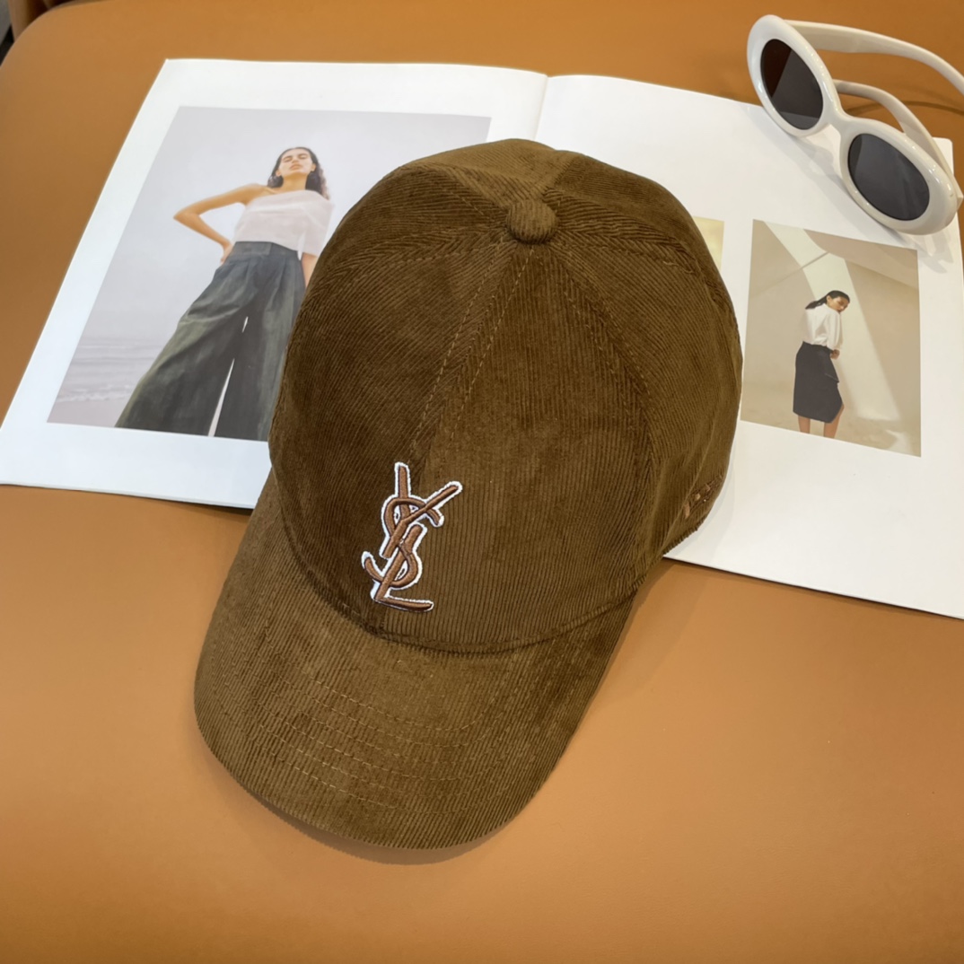 YSL St. Roland Letter Embroidered Baseball Cap: Simple Leisure Cowboy Style Hat - 图片 6