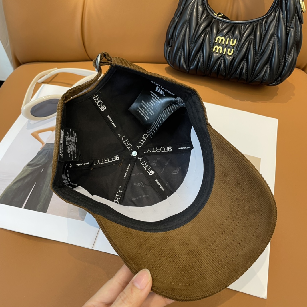 YSL St. Roland Letter Embroidered Baseball Cap: Simple Leisure Cowboy Style Hat - 图片 4