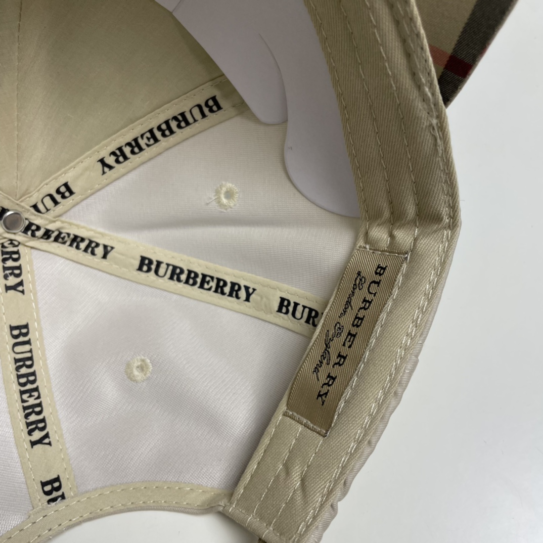 巴宝莉BURBERRY️官网同步上线韩版新款英伦风定制款1:1原单品质男女通用棒球帽提花美邦工艺地质面料