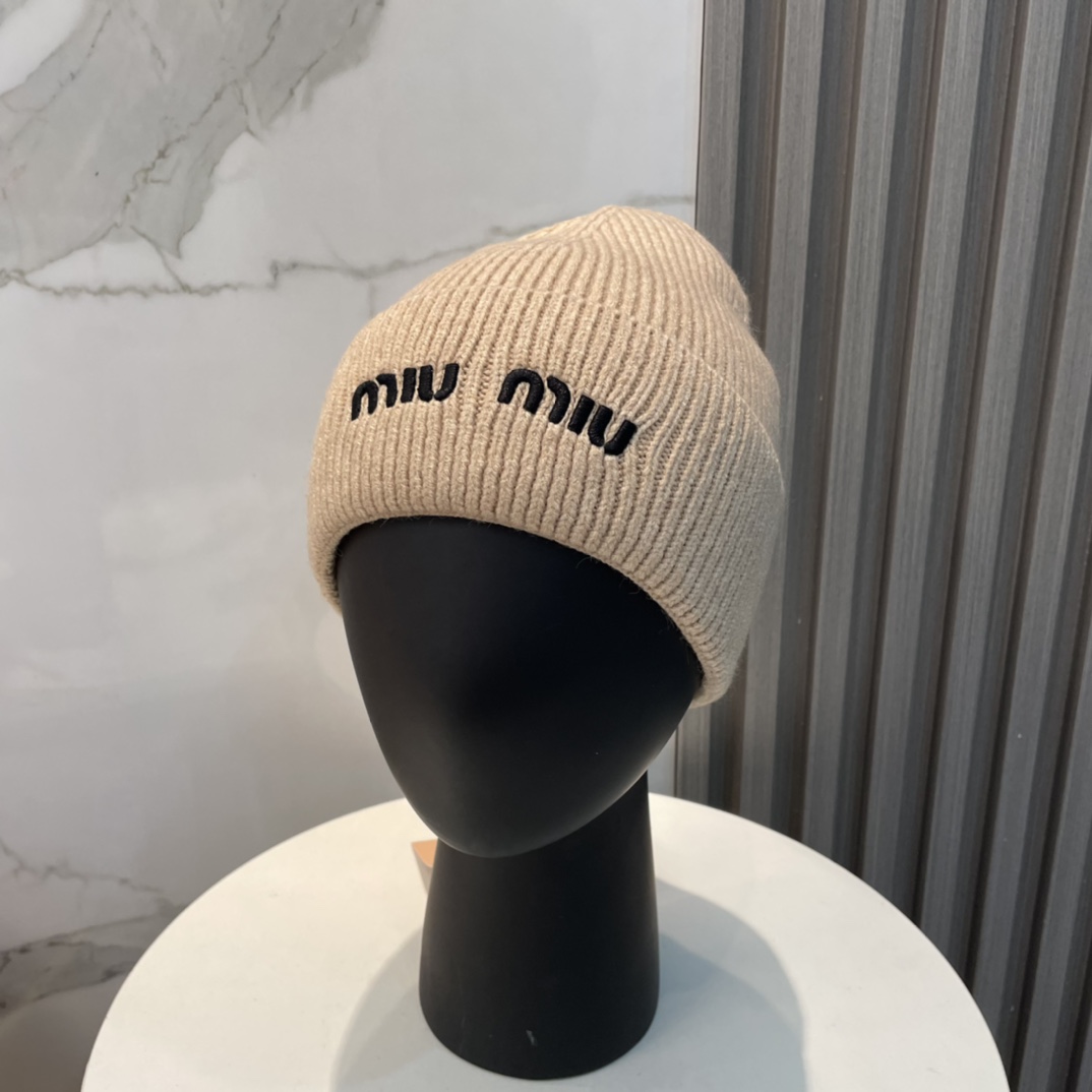 MiuMiu Arriba
 Sombreros Sombrero de punto Bordado Universal para hombres y mujeres Tejido