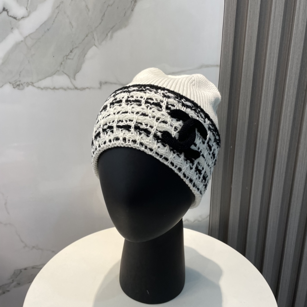 Chanel Sombreros Sombrero de punto Tejido Colección otoño – invierno Fashion