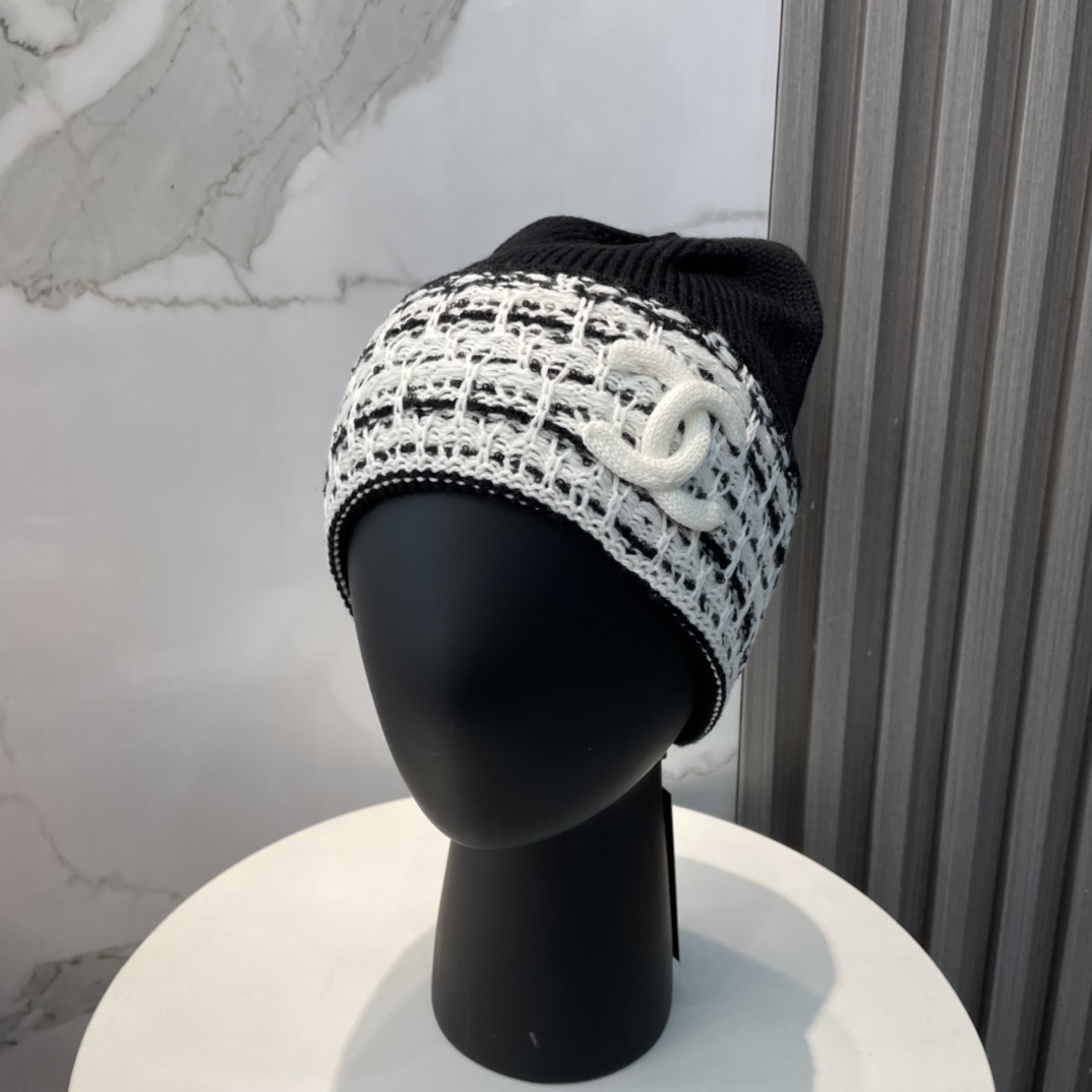 Chanel Sombreros Sombrero de punto Tejido Colección otoño – invierno Fashion