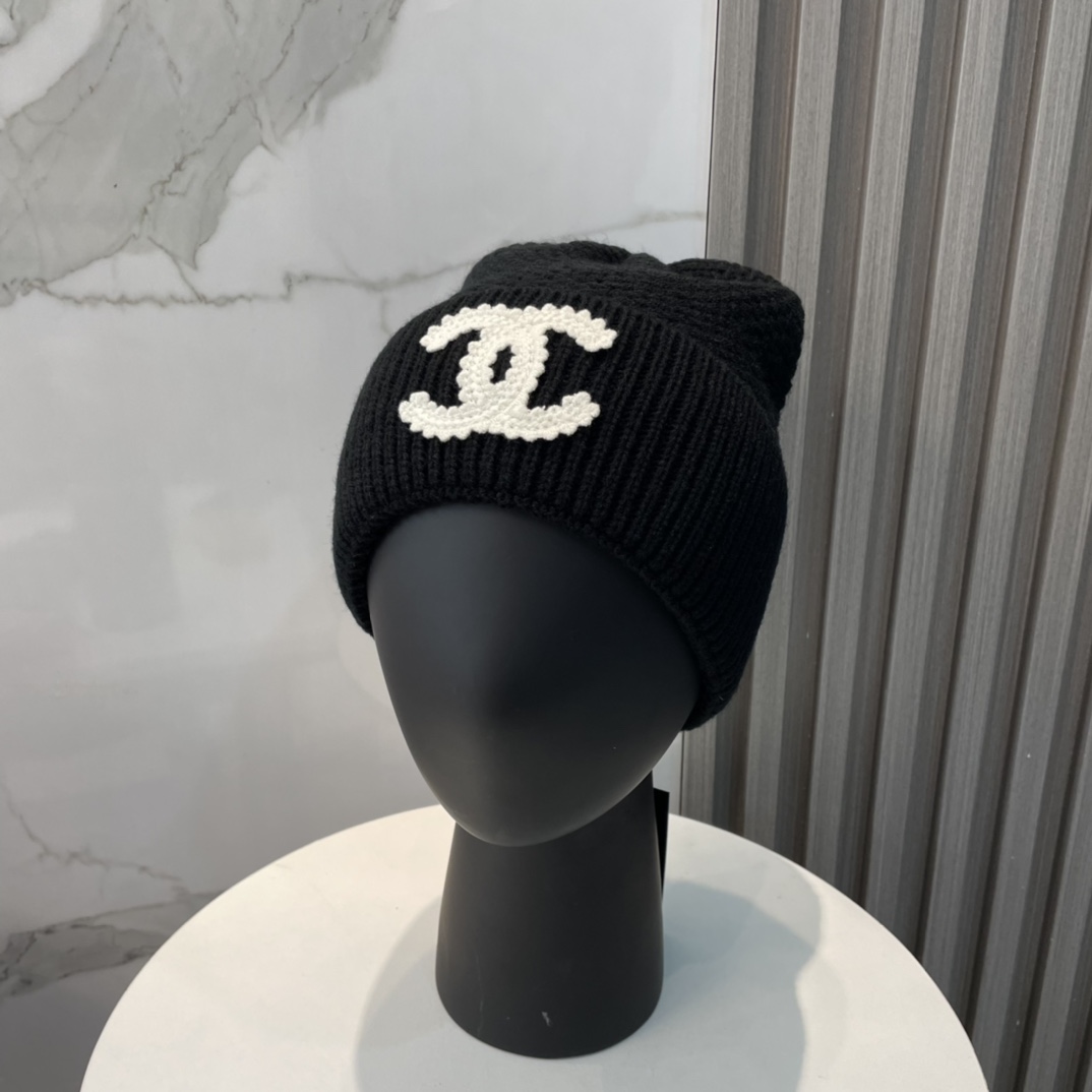 Chanel Sombreros Sombrero de punto Tejido Colección otoño – invierno Fashion