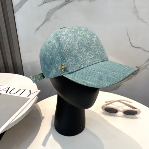 Louis Vuitton Denim Jacquard Baseball Cap - Adjustable Fit 1 Louis Vuitton Denim Jacquard Baseball Cap - Adjustable Fit