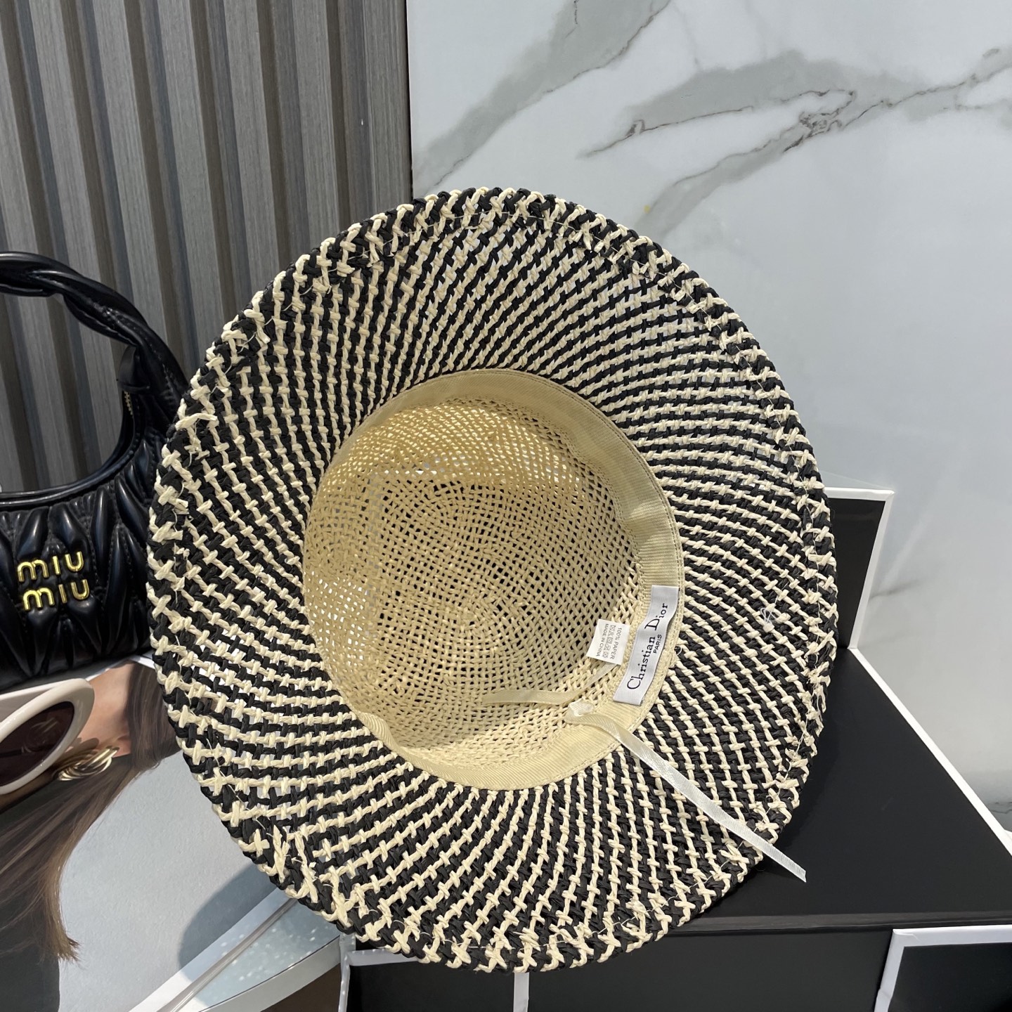   迪奥 Dior草帽，名媛风盆帽，高级细草制作，高端定制，头围57cm