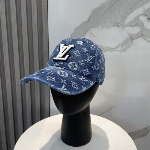 Louis Vuitton Denim Baseball Cap, Trendy Monogrammed Hat for Women and Men 1 Louis Vuitton Denim Baseball Cap, Trendy Monogrammed Hat for Women and Men