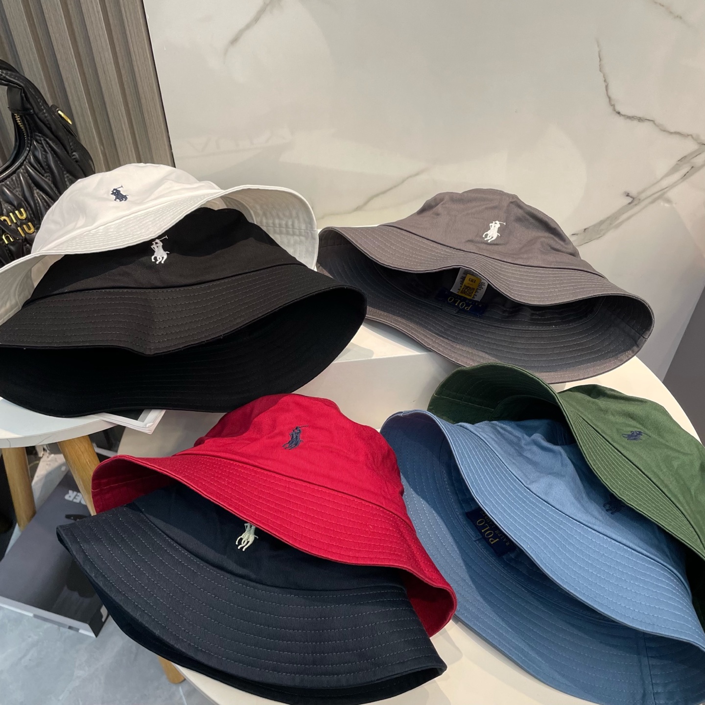 【配防尘袋】【保罗 POLO】最新宫殿经典刺绣渔夫帽太阳帽，4D刺绣，釆用意大利进囗帆布，精工细做缝制而