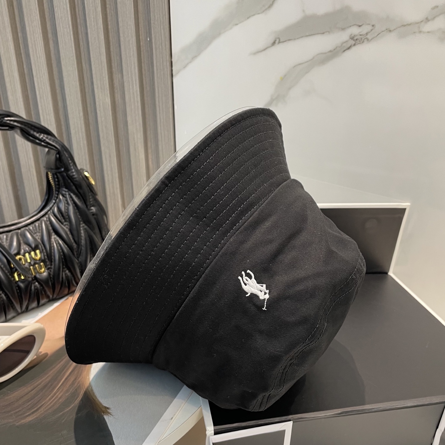 【配防尘袋】【保罗 POLO】最新宫殿经典刺绣渔夫帽，太阳帽，4D刺绣，釆用意大利进囗帆布，精工细做缝制