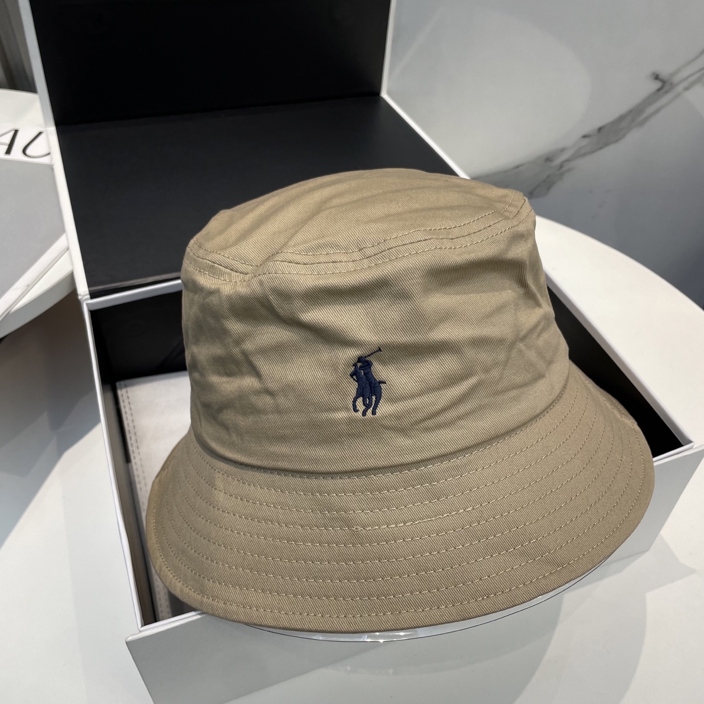 【配防尘袋】【保罗 POLO】最新宫殿经典刺绣渔夫帽 太阳帽，4D刺绣，釆用意大利进囗帆布，精工细做缝制