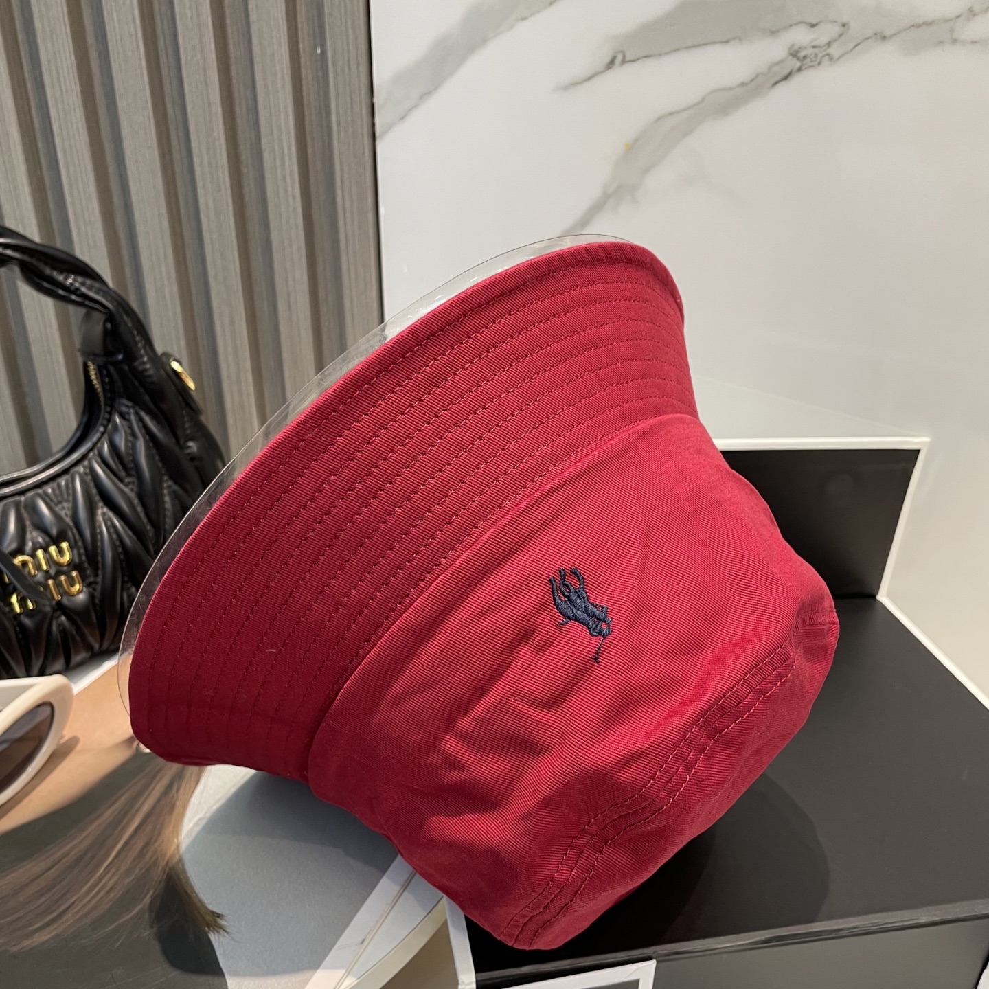 【配防尘袋】【保罗 POLO】最新宫殿经典刺绣渔夫帽，太阳帽，4D刺绣，釆用意大利进囗帆布，精工细做缝制