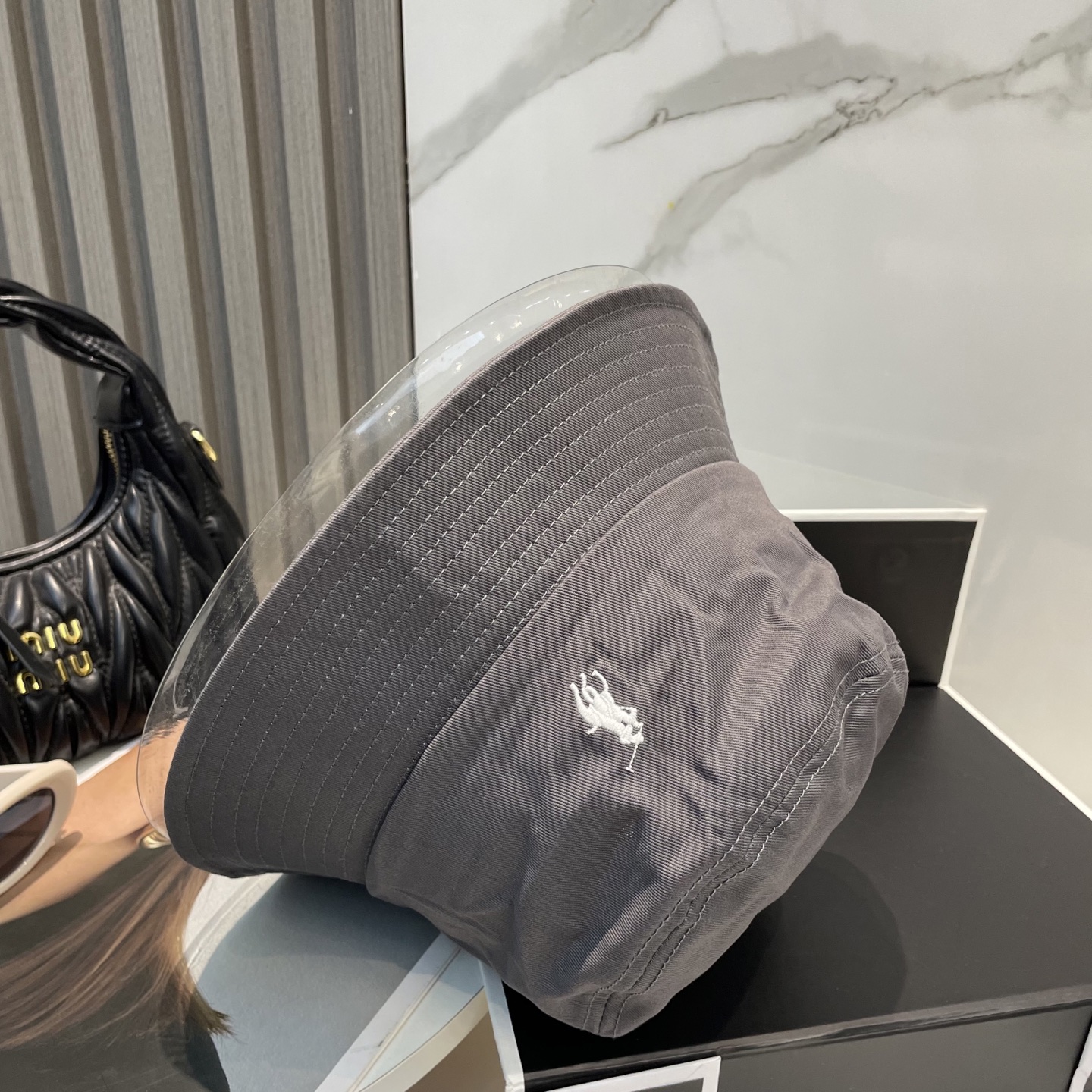 【配防尘袋】【保罗 POLO】最新宫殿经典刺绣渔夫帽，太阳帽，4D刺绣，釆用意大利进囗帆布，精工细做缝制