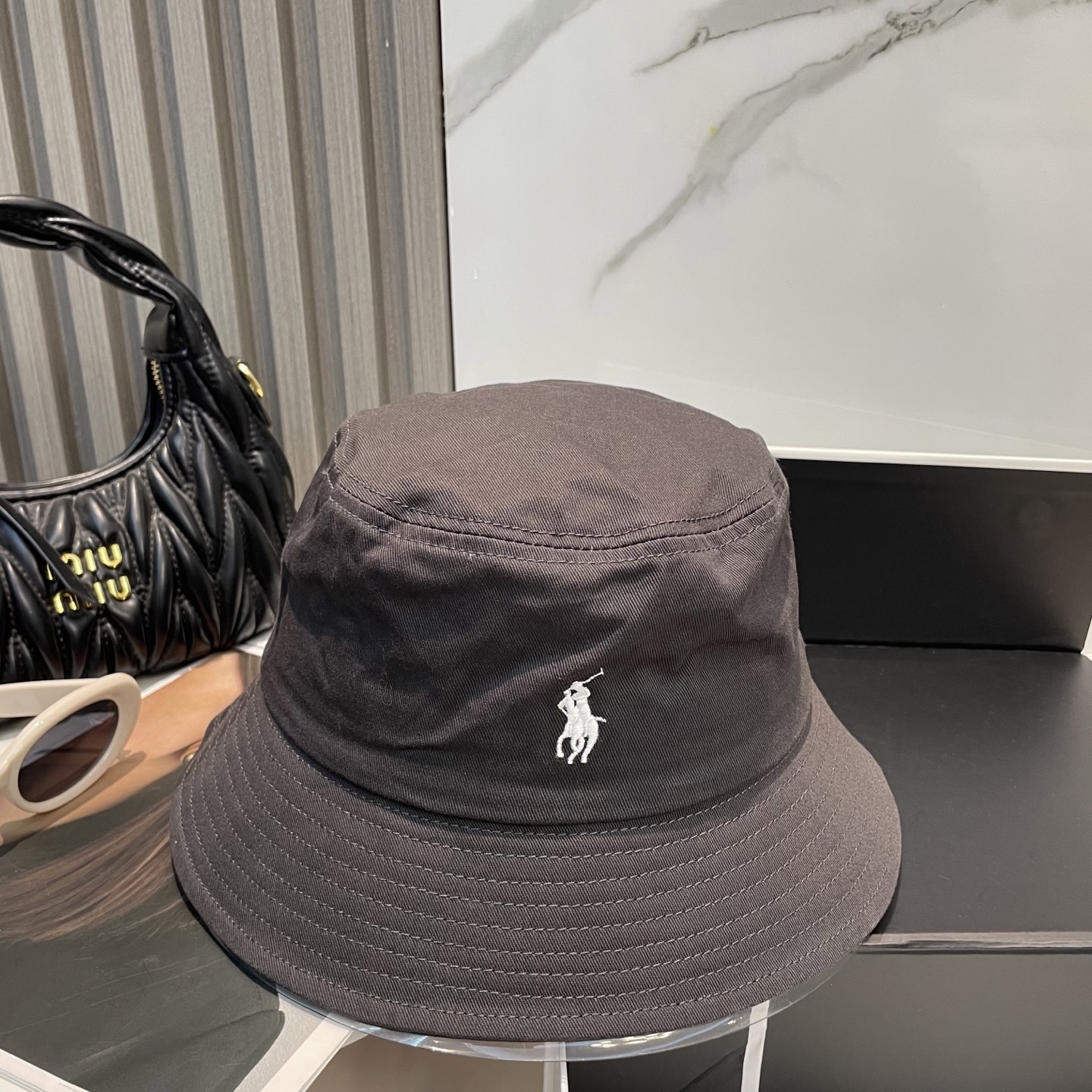 【配防尘袋】【保罗 POLO】最新宫殿经典刺绣渔夫帽太阳帽,4D刺绣,釆用意大利进囗帆布,精工细做缝制而