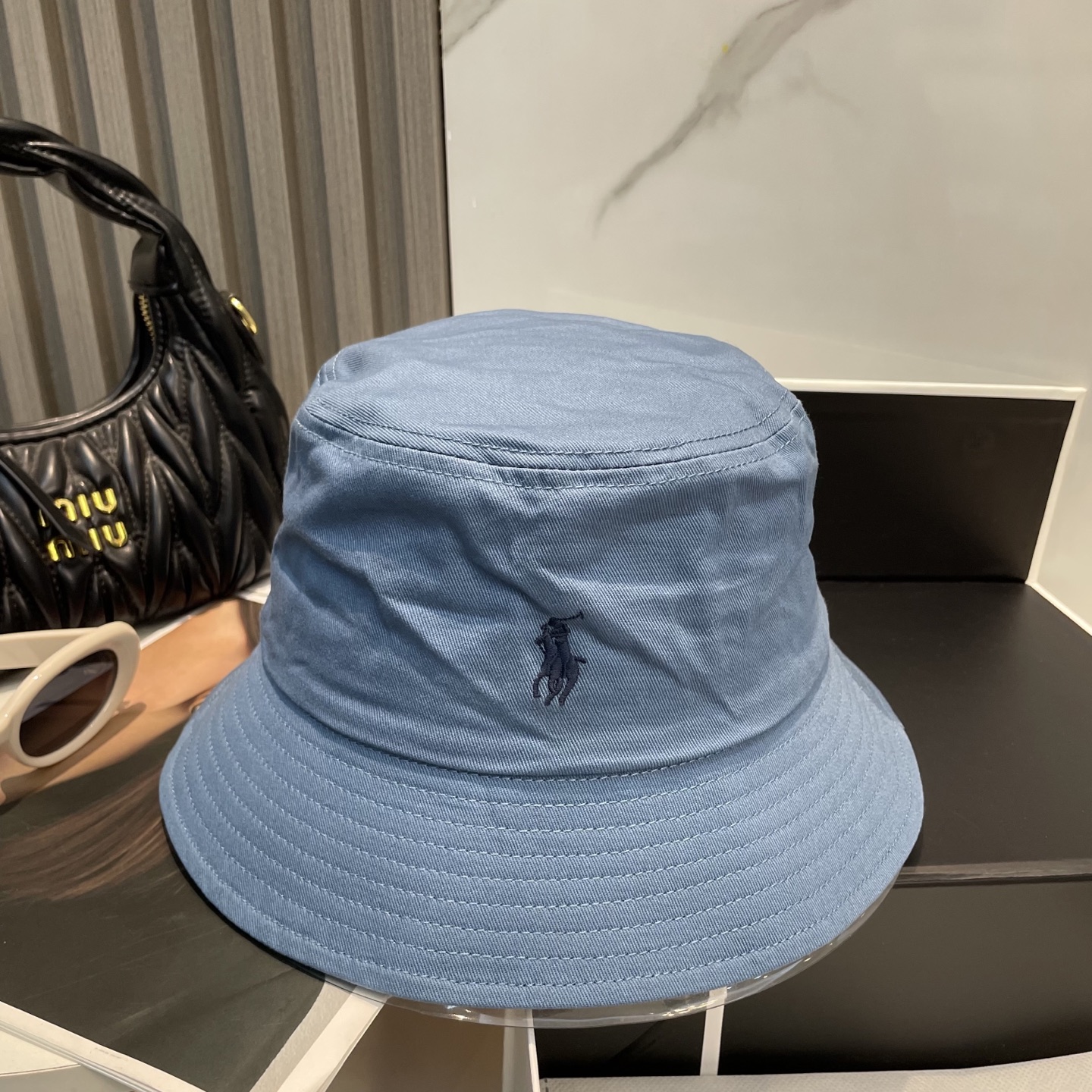 【配防尘袋】【保罗 POLO】最新宫殿经典刺绣渔夫帽太阳帽,4D刺绣,釆用意大利进囗帆布,精工细做缝制而