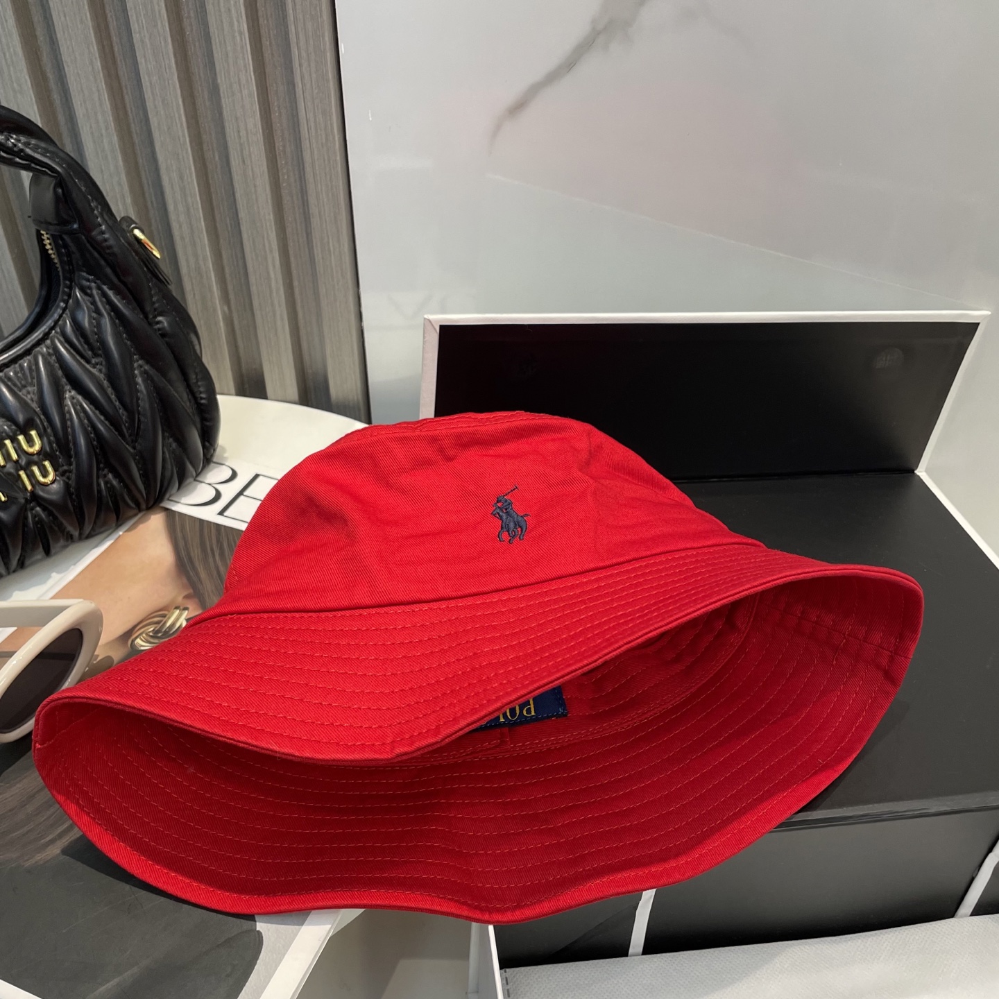【配防尘袋】【保罗 POLO】最新宫殿经典刺绣渔夫帽太阳帽，4D刺绣，釆用意大利进囗帆布，精工细做缝制而