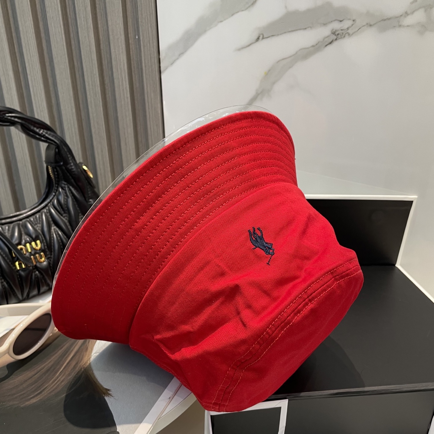 【配防尘袋】【保罗 POLO】最新宫殿经典刺绣渔夫帽太阳帽，4D刺绣，釆用意大利进囗帆布，精工细做缝制而