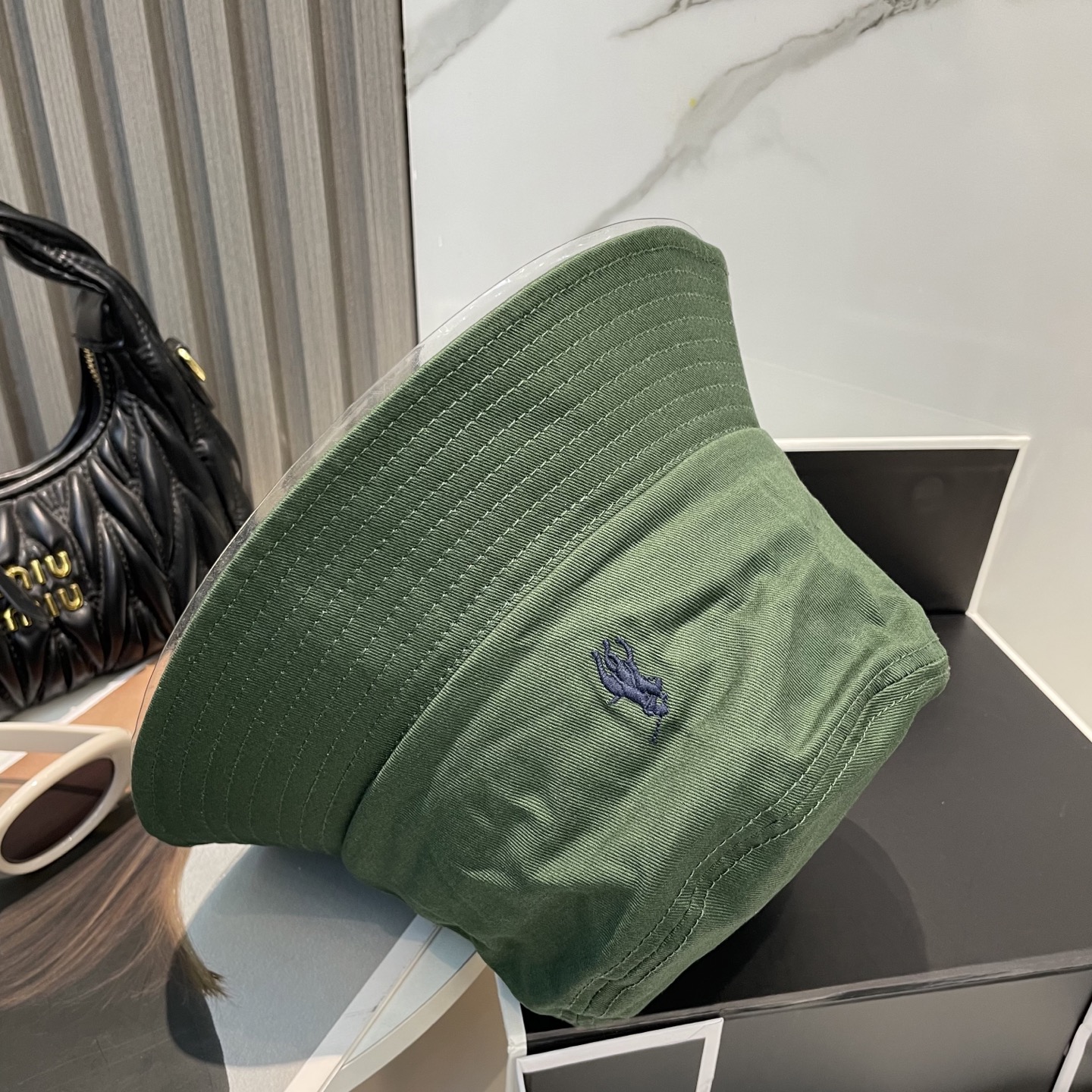 【配防尘袋】【保罗 POLO】最新宫殿经典刺绣渔夫帽太阳帽，4D刺绣，釆用意大利进囗帆布，精工细做缝制而