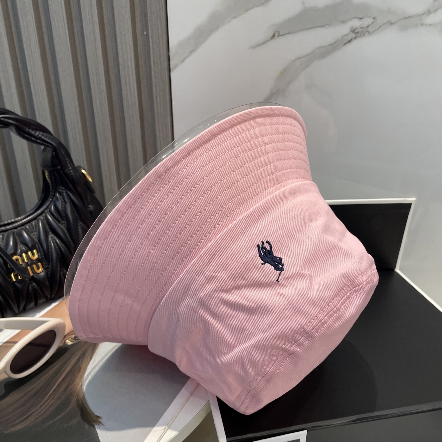 【配防尘袋】【保罗 POLO】最新宫殿经典刺绣渔夫帽太阳帽，4D刺绣，釆用意大利进囗帆布，精工细做缝制而