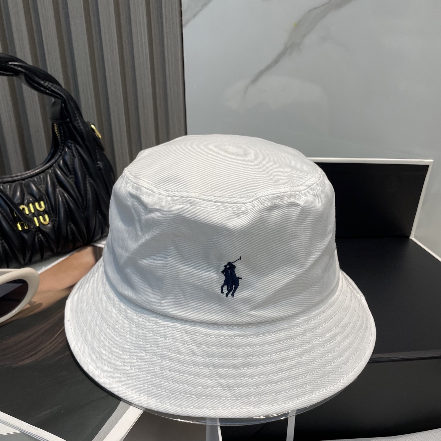 【配防尘袋】【保罗 POLO】最新宫殿经典刺绣渔夫帽太阳帽，4D刺绣，釆用意大利进囗帆布，精工细做缝制而