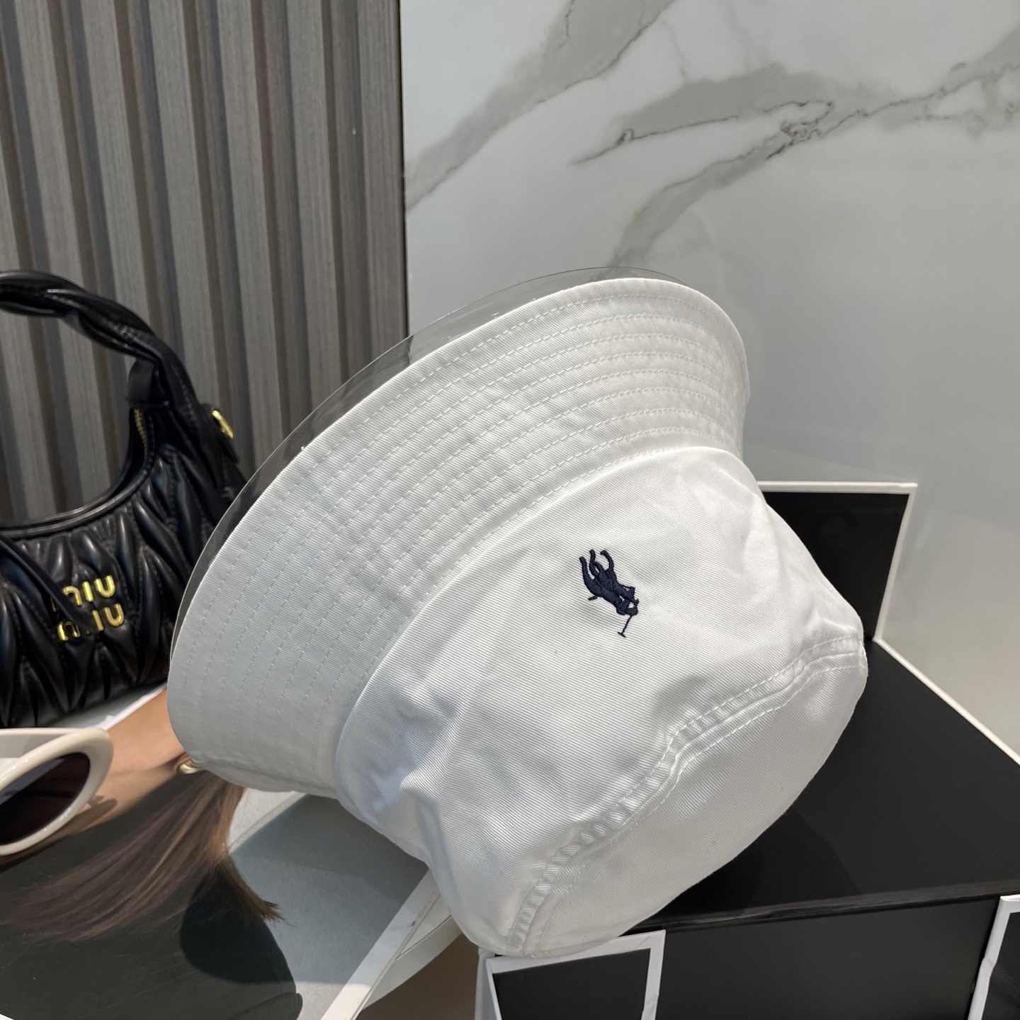 【配防尘袋】【保罗 POLO】最新宫殿经典刺绣渔夫帽太阳帽，4D刺绣，釆用意大利进囗帆布，精工细做缝制而