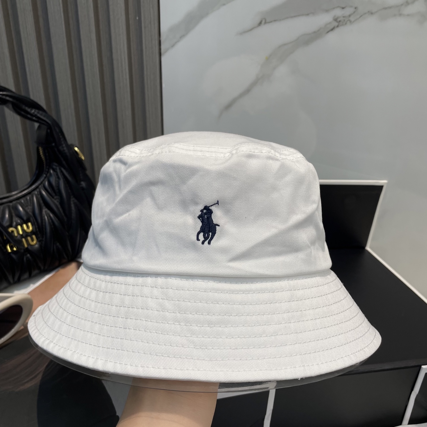 【配防尘袋】【保罗 POLO】最新宫殿经典刺绣渔夫帽太阳帽，4D刺绣，釆用意大利进囗帆布，精工细做缝制而