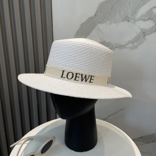 LOEWE Flat Top Straw Hat - Stylish, Versatile, and Perfect for Travel 1 LOEWE Flat Top Straw Hat - Stylish, Versatile, and Perfect for Travel