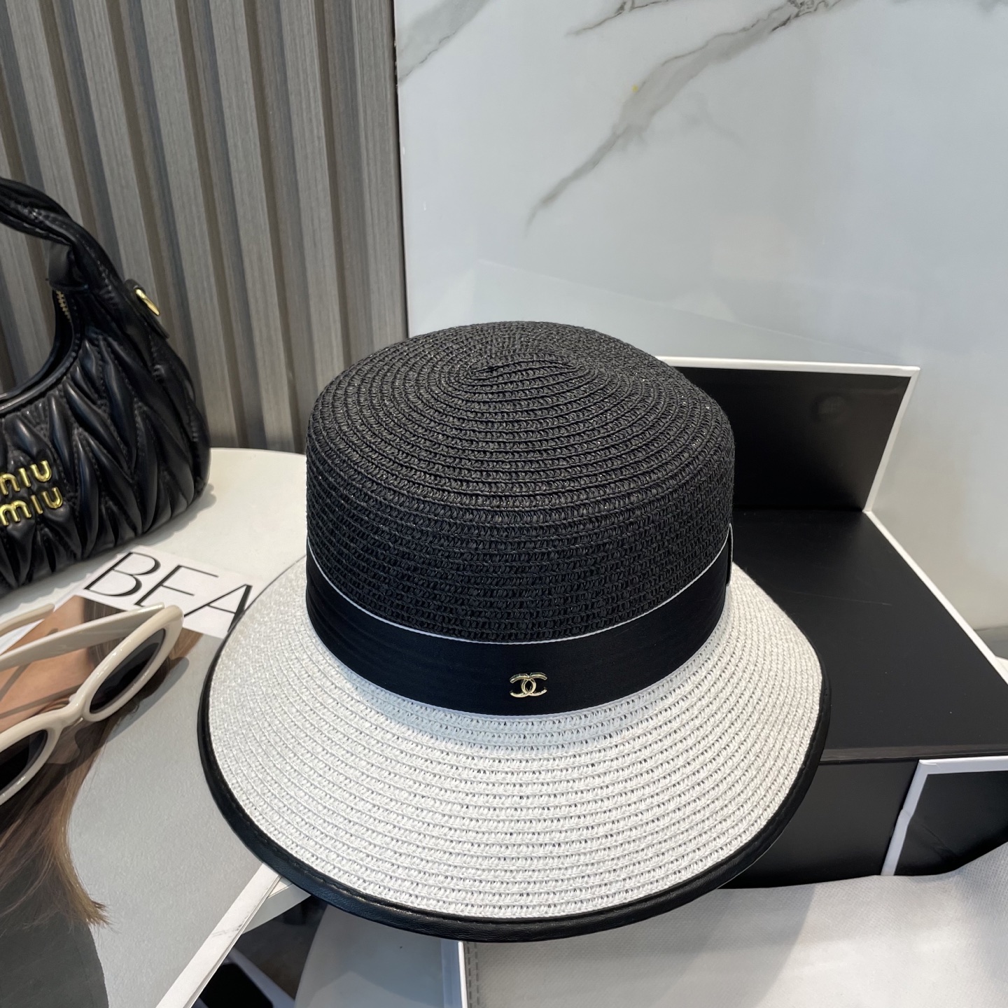 
香奈儿CHANEL2025新款草帽，高级定制，名媛风，细节待上，夏季防晒防紫外线，出行必备，百搭好看