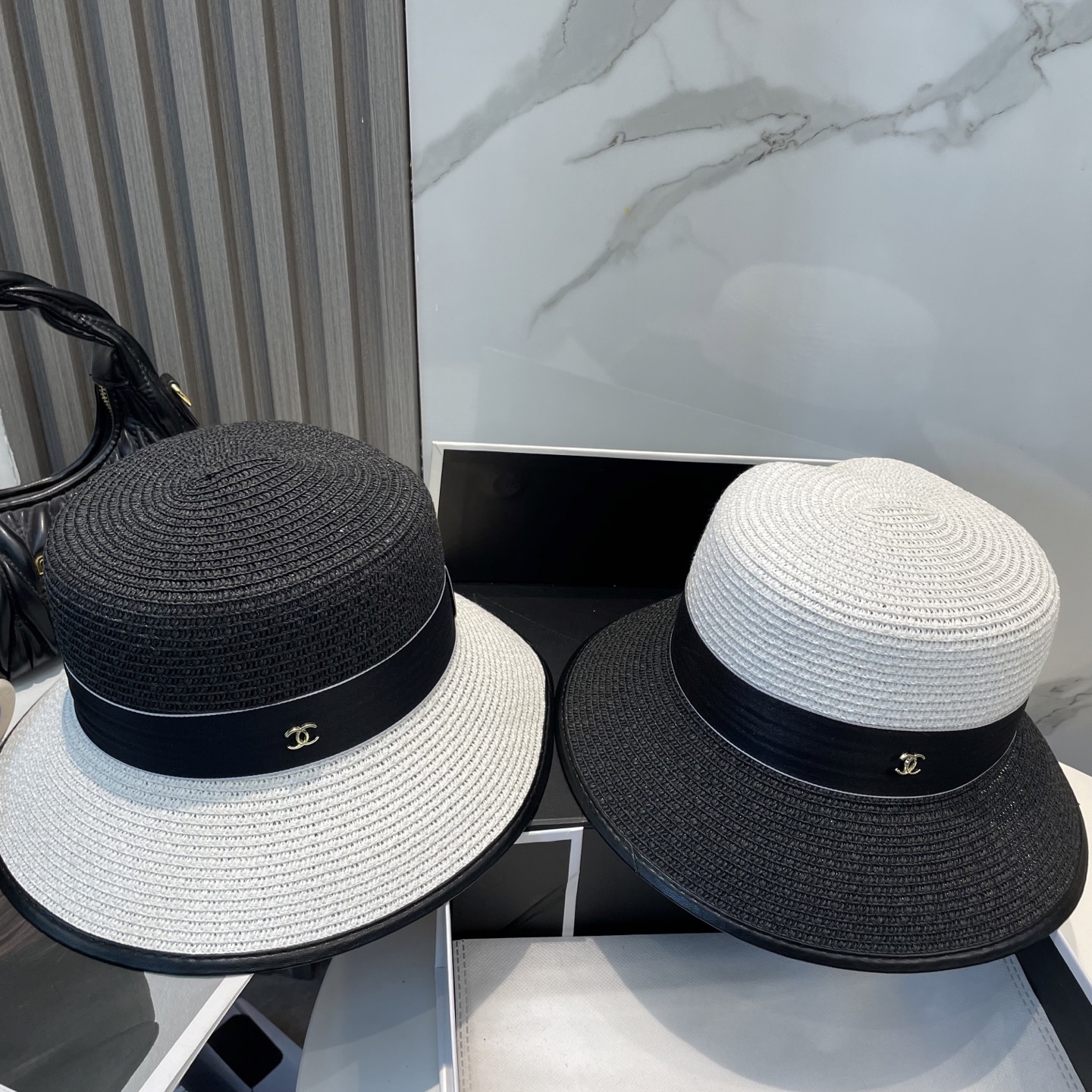 
香奈儿CHANEL2025新款草帽，高级定制，名媛风，细节待上，夏季防晒防紫外线，出行必备，百搭好看