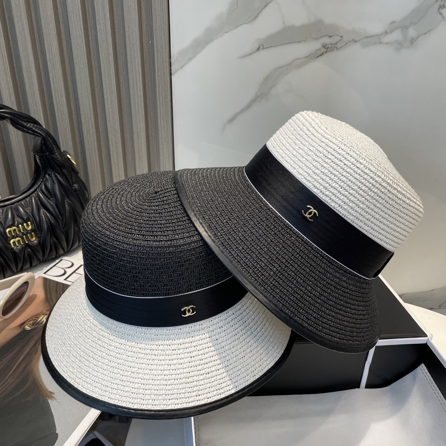 
香奈儿CHANEL2025新款草帽，高级定制，名媛风，细节待上，夏季防晒防紫外线，出行必备，百搭好看