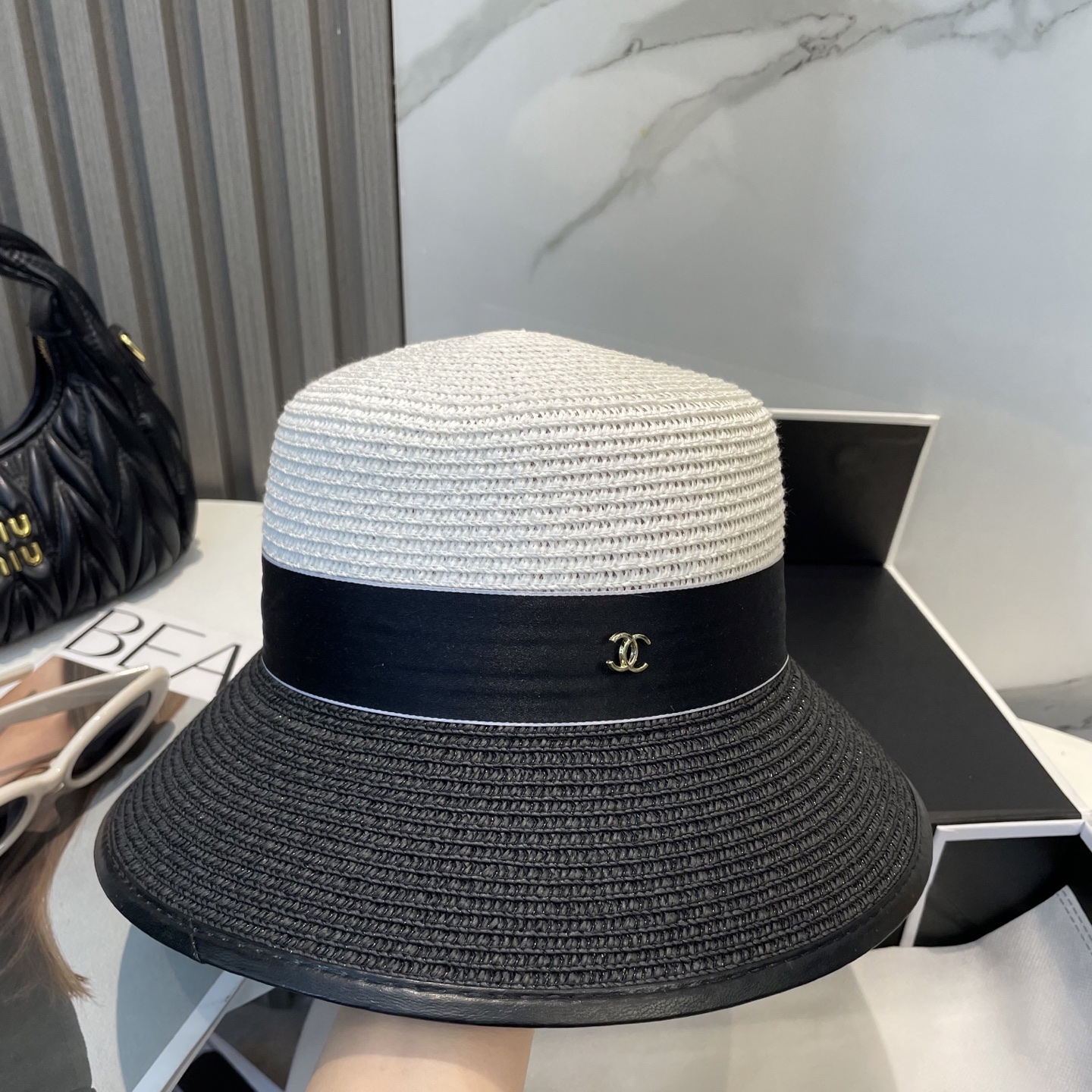 
香奈儿CHANEL2025新款草帽，高级定制，名媛风，细节待上，夏季防晒防紫外线，出行必备，百搭好看