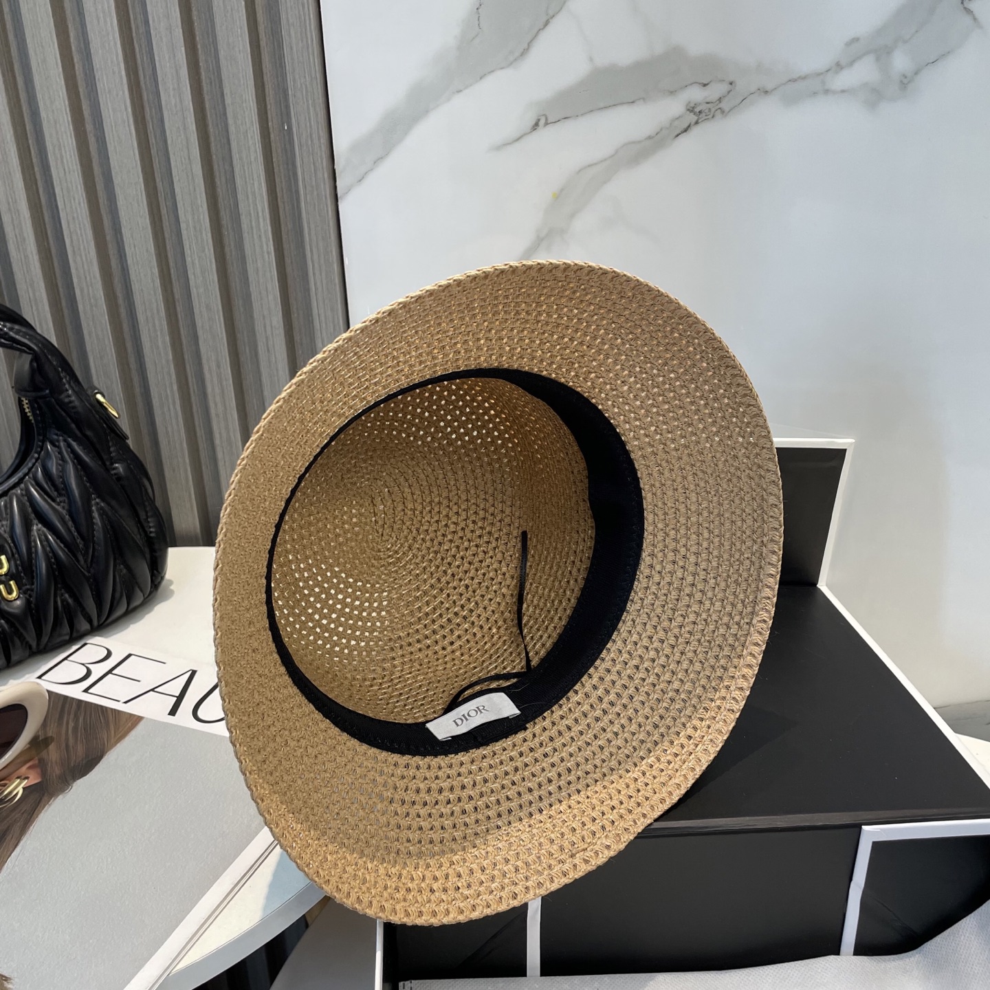 迪奥Dior 新款草帽,高级定制,名媛风,细节待上,夏季防晒防紫外线,出行必备,百搭好看